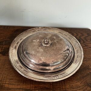 Vintage Silverplate Covered Serving Dish | Viking Plate | EP Copper